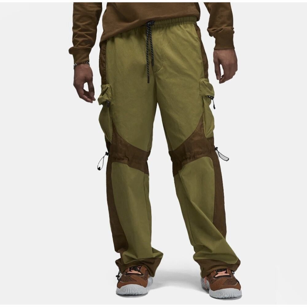 Nike Jordan 23 Engineered Woven Cargo Pants Green Men's Medium DQ8053-378 NWT
